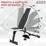 Banco Fitness Academia para Exercícios 9 em 1 Branco e Preto - 6