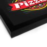 Quadro Decorativo Eu Amo Muito Pizza - 50x50cm (Moldura caixa em laca preta) - Arte Maníacos - 2