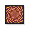 Quadro Decorativo Ondas Espiral - 30x30cm (Moldura em laca preta) - Arte Maníacos - 1