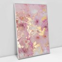 Ver imagem 4 de Quadro Decorativo em Canvas Abstrato Mármore Rose Gold TaColado Moldura Flutuante 4,5cm Freijó 90 x 