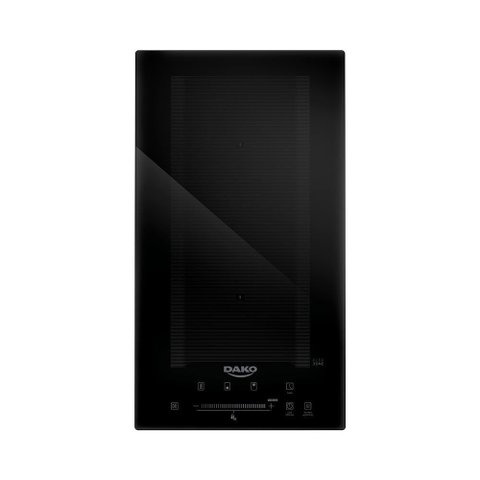 Cooktop de Indução Dako 2 Bocas Preto com Zona Flexível 220v