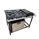 Ver imagem 2 de Fogão 4 Bocas Cefaz com Forno e Chapa Linha Gold Alta Pressão CFZG-128C