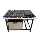 Ver imagem 1 de Fogão 4 Bocas Cefaz com Forno e Chapa Linha Gold Alta Pressão CFZG-128C