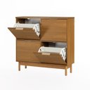 Ver imagem 4 de Sapateira Kaki 4 Portas 105 cm X 35 cm Louro Freijó