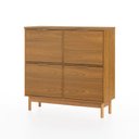 Ver imagem 2 de Sapateira Kaki 4 Portas 105 cm X 35 cm Louro Freijó