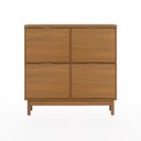 Ver imagem 1 de Sapateira Kaki 4 Portas 105 cm X 35 cm Louro Freijó