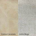Ver imagem 3 de Kit 2 Poltronas Decorativa para Sala Recepção Consultório Aviv Luxo Corino e Linho