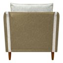Ver imagem 7 de Kit 2 Poltronas Decorativa para Sala Recepção Consultório Aviv Luxo Corino e Linho