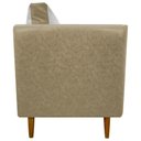 Ver imagem 6 de Kit 2 Poltronas Decorativa para Sala Recepção Consultório Aviv Luxo Corino e Linho