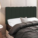 Ver imagem 4 de Cabeceira Cama Box Painel Casal 140 Cm Dubai Verde Musgo