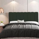 Ver imagem 5 de Cabeceira Cama Box Painel Casal 140 Cm Dubai Verde Musgo