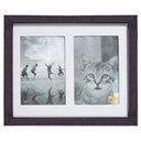 Ver imagem 1 de Quadro para Fotos Allegro Duplo Horizontal Tabaco 25 X 20 Cm - 2105.27tb.le00 - Leão