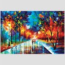Ver imagem 2 de Quadro Paisagem Caminho Tela No Chassi 45X30Cm