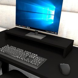 Suporte P/ Monitor MDF Mesa Escritório 70cm X 20cm F5 - 1