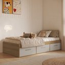 Ver imagem 1 de Cama de Solteiro Juvenil com 3 Gavetas Genebra