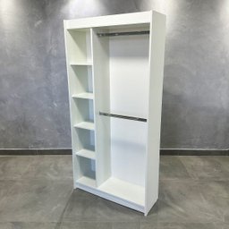 Estante Arara Nicho Lateral Branco 185x92x32cm - Deep - 2