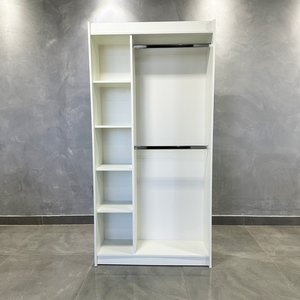 Estante Arara Nicho Lateral Branco 185x92x32cm - Deep