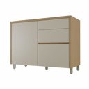 Ver imagem 1 de Balcão Condessa 1 Porta 3 Gavetas 120cm em Mdf Cozinhas Nesher