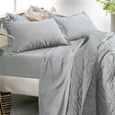 Ver imagem 2 de Jogo de Cama Casal 4 Peças Altenburg Toque Acetinado Slim Zinc