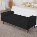 Ver imagem 2 de Recamier Baú Félix Solteiro 140 Cm Corano - Adj Decor - Preto