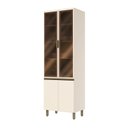 Ver imagem 1 de Cristaleira 04 Portas 715mm Connect Off White - Henn