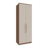 Guarda Roupa Modulado 2 Portas 4 Gavetas Divisória Colmeia 100% Mdf Setiba 841mm Freijo/off White Ii - 1