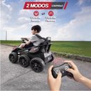 Ver imagem 7 de Mini Kart Elétrico Infantil com 4 Motores 24v até 50kg Bateria Recarregável Controle Remoto para Pai