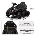 Ver imagem 2 de Mini Kart Elétrico Infantil com 4 Motores 24v até 50kg Bateria Recarregável Controle Remoto para Pai