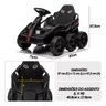 Mini Kart Elétrico Infantil com 4 Motores 24v até 50kg Bateria Recarregável Controle Remoto para Pai - 2