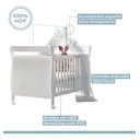 Ver imagem 7 de Berço Mini Cama com Rodízios e Proteção Lateral Soninho em Mdf 80cm Cor Branco - Tigus