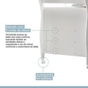 Ver imagem 6 de Berço Mini Cama Soninho 80cm com Rodízios e Proteção Lateral 100% MDF Branco - Tigus