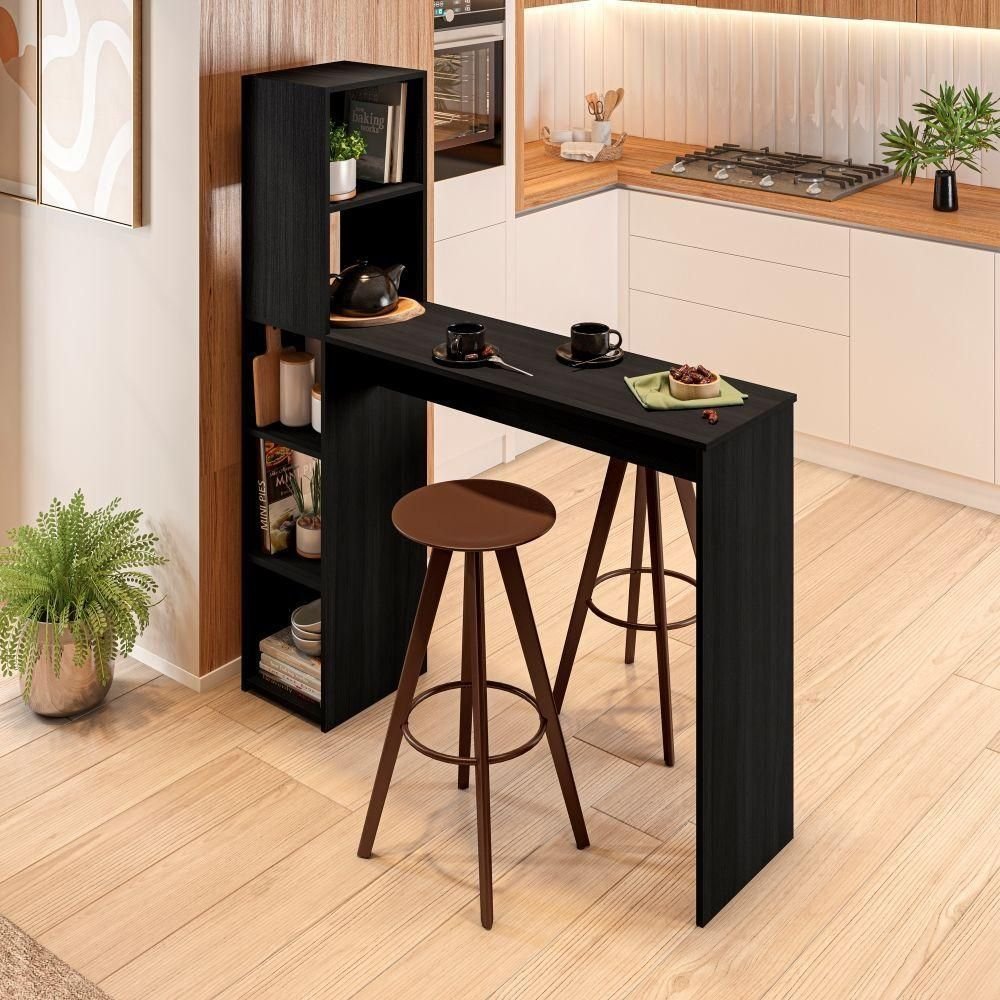 Bancada Gourmet Adelaide Preto | MadeiraMadeira