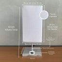 Ver imagem 3 de Abajur Luminaria de Mesa Quadrado e Interruptor Ref 49 Decoração Casa Sala Quarto Escritório Moveis