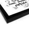 Quadro Decorativo Seja Sua Melhor Versão fundo Branco - 50x50cm (Moldura caixa em laca preta) - Arte - 2
