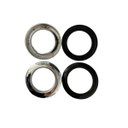 Ver imagem 4 de Cortina Rústica 300x250 Tiffany Ilhós Cromado Admirare