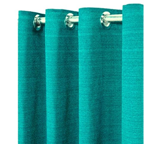 Cortina Rústica 300x250 Tiffany Ilhós Cromado Admirare