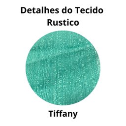 Cortina Rústica 300x250 Tiffany Ilhós Cromado Admirare - 2