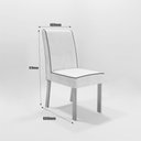 Ver imagem 3 de Sala de Jantar 220x100 Mdf/vidro 8 Cadeiras Lottus Bom Pastor
