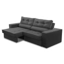 Ver imagem 5 de Sofá Retrátil e Reclinável 3 Lugares 2,50m com Molas Milena Suede Rover & Beato