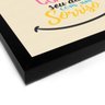 Quadro Decorativo em Tela Canvas Comece Seu Dia Com Um Sorriso - 30x30cm (Moldura caixa em laca pret - 2