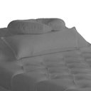 Ver imagem 3 de Maca Estofada Estética Capitonê 60 Cm Suede Cinza - Fm