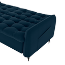 Ver imagem 5 de Sofa Cama 2 Lugares 200cm Pillar Veludo E403 Azul Milani Store