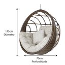 Ver imagem 4 de Balanço em Alumínio Fibra Sintética para Área, Varanda, Churrasqueira Trama Original