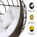 Ver imagem 5 de Balanço em Alumínio Fibra Sintética para Área, Varanda, Churrasqueira Trama Original