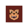 Quadro Decorativo em Tela Canvas Lobisomem Rosto - 50x50cm - Arte Maníacos - 1