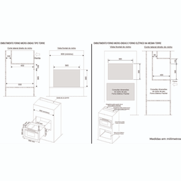 Microondas de Embutir 25L com Dourador 220V Inox Fischer - 7