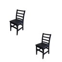 Ver imagem 1 de Kit 2 Cadeiras Estofadas Premium Cor:preto