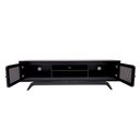 Ver imagem 3 de Rack Sala Tv até 75 Polegadas Ricco 180 Cm Laca Portas Palhinha Preto