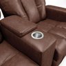 Poltrona Reclinável para Cinema 2 Lugares Sora Pu Marrom Fh1 - D'rossi - 9