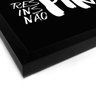 Quadro Decorativo Respira, Inspira, Não Pira Preto - 20x20cm (Moldura caixa laca preta) - Arte Manía - 2